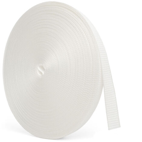 BAUHELD 50m Rolladengurt 23mm - Weiß
