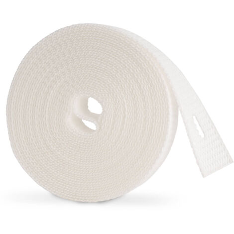 BAUHELD 6m Rolladengurt 23mm mit Montageloch - Weiß