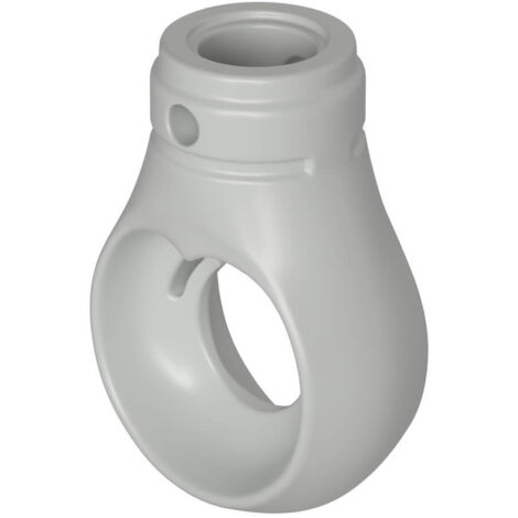 BAUHELD Markisenöse Rund 12 mm Ral 7035 für Kugelhaken