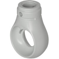BAUHELD Markisenöse Rund 12 mm Ral 7035 für Kugelhaken