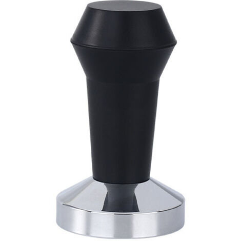Sollbry Kaffee-Tamper 51 mm, Kaffee-Tamper mit schwarzem Silikon, Edelstahl-Tamper, Barista-Espresso-Tamper, Barista-Zubehör, Kaffee mit flachem Boden aus Edelstahl (1/5)