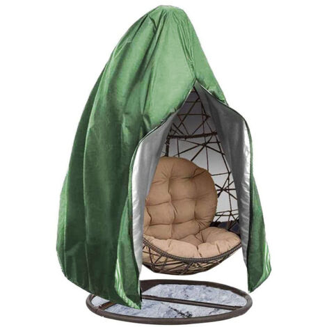 Sollbry Egg-Stuhlbezüge – große, langlebige Schaukelstuhlbezüge aus Korbgeflecht – 228,6 x 198,1 cm, Sonnenschutz, winddicht, Outdoor-Stuhlbezug mit Aufbewahrungstasche, Reißverschluss und Kordelzug f (1/5)