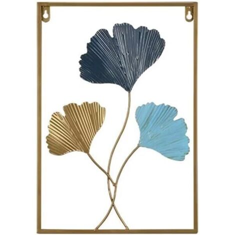 Sollbry Stück Metall-Wanddekoration für Wohnzimmer, Wohnzimmer-Wanddekoration, Silhouette-Wanddekoration (43 x 30 cm) (1/2)