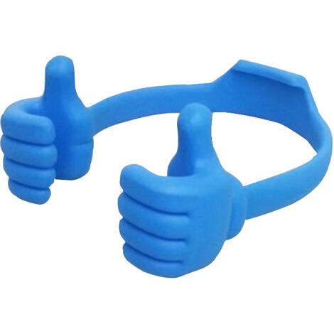Sollbry 2er-Pack flexible, verstellbare Handy-Halterung, Tablet-Monitor-Halterung, Mini-Schreibtisch, Schalter, Büro, Küche, Zuhause, Büro, Reisen – Blau, Schwarz (1/4)