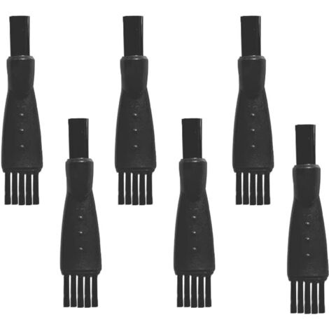 Sollbry Rasiererbürste, 6 Stück Rasierer-Reinigungsbürsten, Doppelkopf-Rasierer-Reinigungsbürste, zum Entfernen von Bartresten und Staub (1/5)