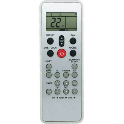 Sollbry Fernbedienung für Toshiba-Klimaanlage. Ersatzfernbedienung für Toshiba WC-L03SE-Klimaanlage (1/4)