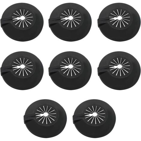 Sollbry Heizkörperrohrabdeckung, 8 Stück Heizkörperrosette, universell einsetzbar für 8–30 mm Rohre, Rohrschellenabdeckungen sind mit Clips im Inneren ausgestattet, um sie am Rohr zu befestigen (1/5)