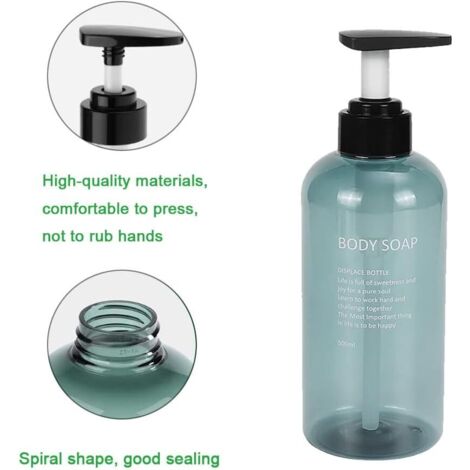 FRCOLOR 3 Stück Leere Pumpflaschen – 30 Ml & 50 Ml, Airless-Design, Aus Kunststoff, Für Shampoo, Lotion, Reise