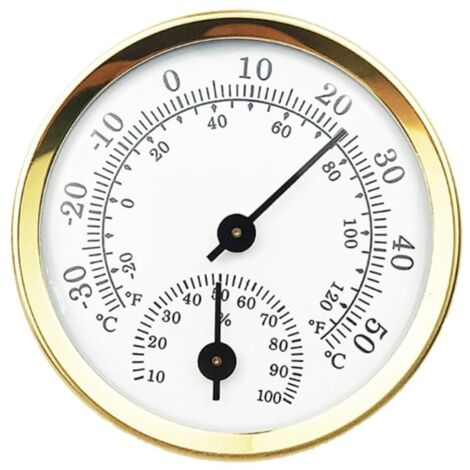 Sollbry Analoger Hygrothermograph, Luftfeuchtigkeits- und Temperaturmessgerät, Muschelzeiger (1/4)