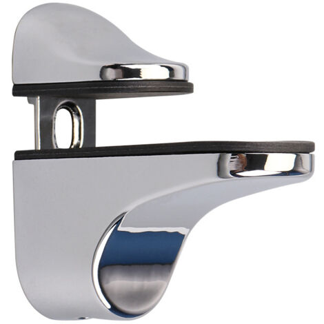 Sollbry 2-teilige verstellbare Glasbodenhalterung, Unterstützung für Holz-/Glasböden mit einer Dicke von 2 bis 23 mm (1/5)