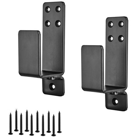 Sollbry 2er-Pack gepanzerte Türschlosshalterung, U-förmige Stahlhalterung für Verstärkungstüren, Garage, Lager und Scheune, kompatibel mit 2x4-Holz