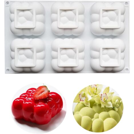 Sollbry Silikon-Kuchenform, Wolkenform, Blasen-Silikon-Kuchenform, geeignet für die Herstellung von Mousse-Kuchen (1/5)