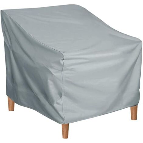 Sollbry Wasserdichte Schutzhülle für Outdoor-Stühle, stapelbare Gartenmöbel, staubdichte Schutzhülle für Einzelsitz 70 x 79 x 70/102 cm (1/4)