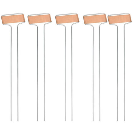 Sollbry Pflanzenetiketten, Set mit 10 Stück 6,5 x 25,5 cm, Metall-Kupfer-Etiketten, Pflanzenetiketten, Gartenblumenbedarf, Setzlingszubehör, Klassifizierungs-Bodenetiketten