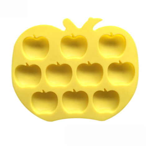 Sollbry Apfel-Silikonform – Apfelform für Schokolade, Cupcake-Topper, Jello, Süßigkeiten, Gummibärchen, Eiswürfel, Kekse, Muffins, Mini-Seife (1/4)