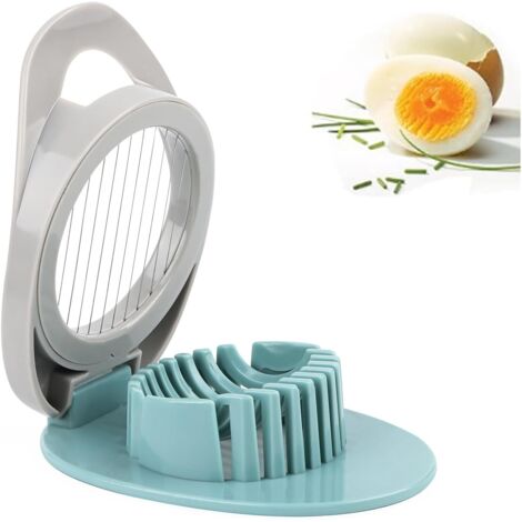 Sollbry Eierschneider aus Edelstahl, Eierschneider aus Metall, runder und ovaler Eierschneider, spülmaschinenfester hartgekochter Eierschneider für Eier, Kiwis, Erdbeeren, weiche Lebensmittel (1/5)