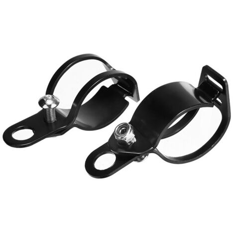 Sollbry Motorrad-Blinkerhalterung, Universal-Blinkergabel-Befestigungsklemme, 27–36 mm Gabelversetzungsklemmen, schwarze Motorrad-Blinkerhalterung. Motorrad-Blinkerhalterung (1/5)