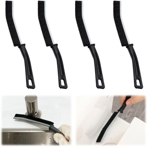 Sollbry Fugendüsen-Reinigungsbürsten-Set mit 4 Stück – Mehrzweck-Reinigungsbürste – Fugenreinigung – Hartborstenbürsten mit langen Griffen für Küche, Badezimmer, Räume in (1/5)