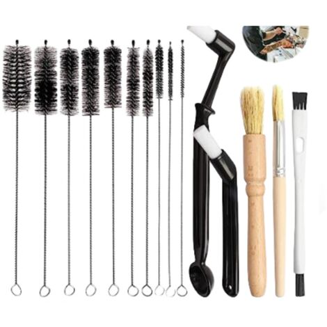 Sollbry Kaffeemühlenbürste, 15 Stück, Kaffeemaschinen-Reinigungsbürste, Nylon-Espressobürste für Kaffeemühlen, Espressomaschinen, Kaffeewerkzeuge (1/5)