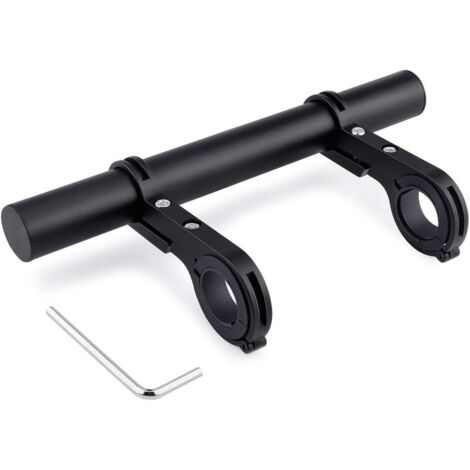 Sollbry Fahrradlenker-Verlängerungshalterung, Rohrverlängerung, 20 cm, Aluminiumlegierung, Doppelgriffhalterung zum Anbringen von Smartphone, GPS-Lampe, Anpassung an den Lenker