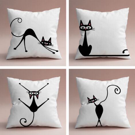 Sollbry Set mit 4 Kissenbezügen, 45 x 45 cm, Bohemian-Stil, dekorativ, für Sofa, Büro, Auto, Schlafzimmer, Innendekoration (1/5)