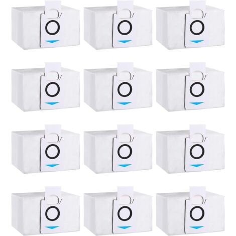 Sollbry 12 Stück Staubsaugerbeutel-Zubehör, kompatibel mit Ecovacs Deebot X1 Omni, X1 e Omni, X1 TURBO, T20 Omni, T20e Omni, Ersatzstaubbeutel für Ecovacs Deebot Staubsauger (1/5)