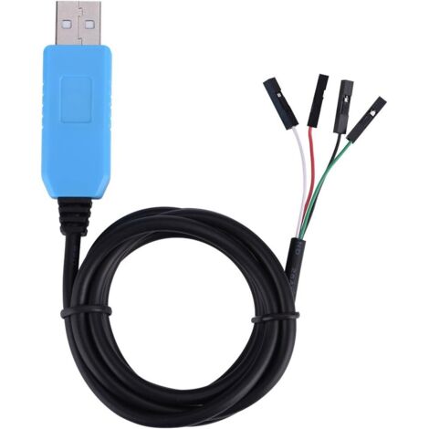Sollbry PL2303TA USB-zu-TTL-RS232-Modulkonverter, serieller Kabeladapter, USB-zu-TTL-Kabel, perfekt kompatibel mit Win XP/VISTA/7/8/8.1 System (1/5)