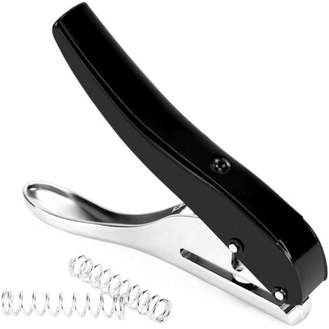 Sollbry Robuster Metall-Lochstanzer – 10 mm rundes Loch – 25 mm Stanztiefe – Hand-Lochstanzer für Ausweise, PVC-Ausweise, Papierbögen