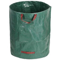 Sollbry 1x 500 Liter stabiler Gartensack (rote Bänder) Laubsack Gartenabfallsack Gartenabfallsäcke Grünabfallsäcke faltbar, groß, robust