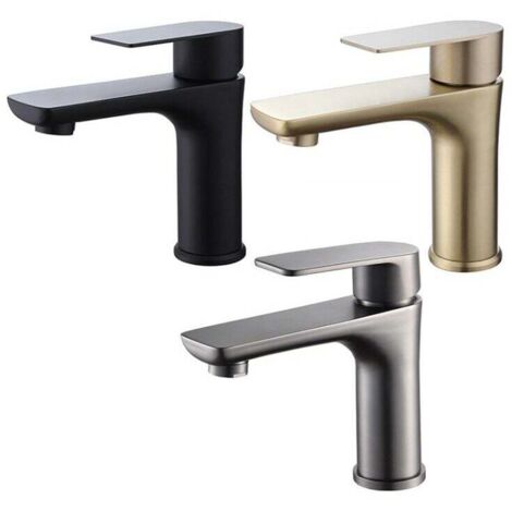 GBLY Rubinetto Per Lavabo Da Bagno, Nero Opaco - Rubinetto Girevole A 360 Miscelatore Per Acqua Calda E Fredda Ad Alta Pressione Rubinetto Per Lavabo Per Bagno Wc Lavello Cucina 85305623