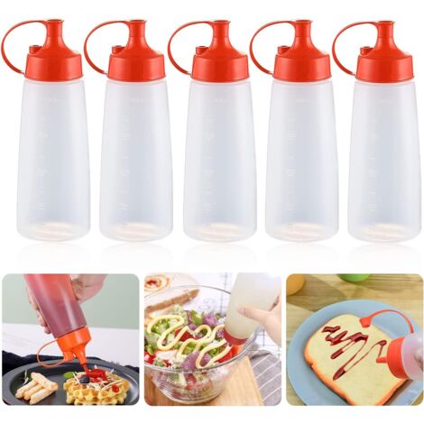 DOITOOL Bottiglia per Condimenti in Ceramica Adatta per Olio Aceto Salsa di Soia e Altri Liquidi da Cucina Design Ergonomico Coperchio Facile da Usare e Pulire per Conservare e Distribuire