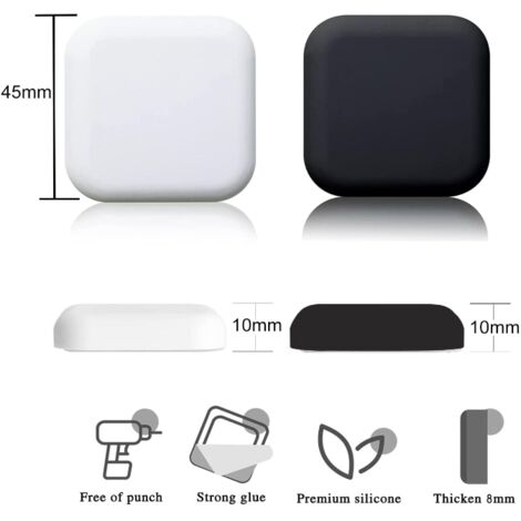 FlyWave Portaspazzolino Elettrico Da Parete, 2 Pezzi – Supporto Adesivo Regolabile, Organizer Bagno Salvaspazio
