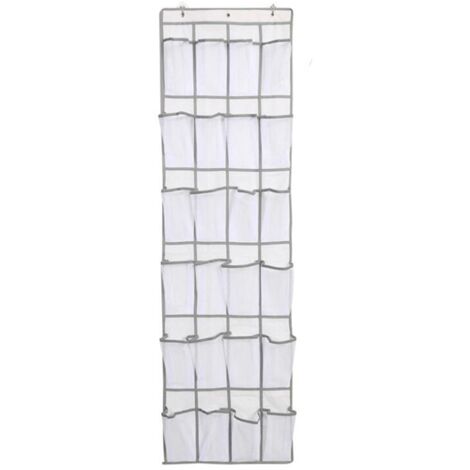 Scarpiera Da Porta Con 24 Tasche In Rete - Organizer Appendiabiti Per Armadio, Grande Capacità - 3