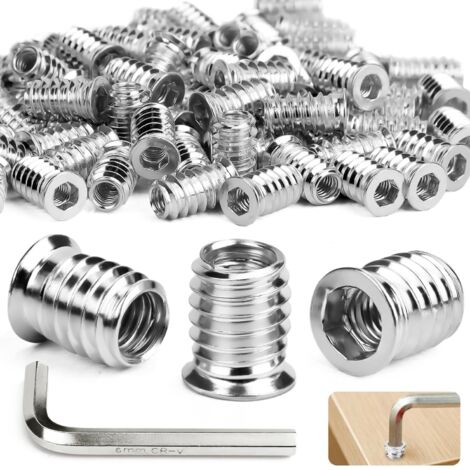 Dado In Acciaio Zincato M10 X 18,5 Mm X 25 Mm, Attacco Esagonale, Confezione Da 10 Pezzi, Per Fissaggi E Manutenzione
