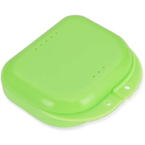 Custodia Protettiva Per Paradenti Ventilata Con Moschettone - Universale Per Adulti E Bambini - Colore Rosa - 4