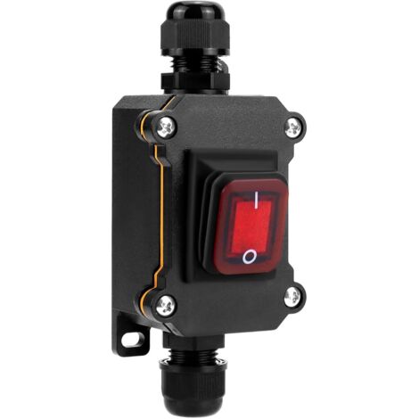 AUTOZOCO Interruttore a bilanciere ON-OFF DPST 4 vie impermeabile verde 16 A
