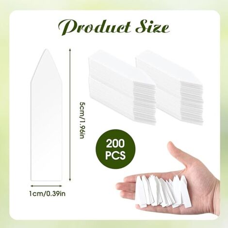 Geetery 2000 etichette in plastica per piante da 10,2 cm Geetery 2000 etichette in plastica per piante da 10,2 cm