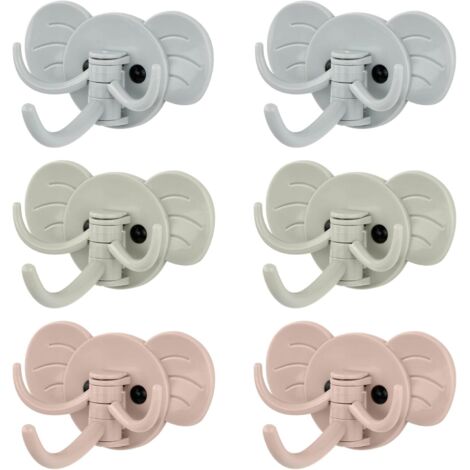 MOROBOR Ganci da parete in legno a forma di animale, 5