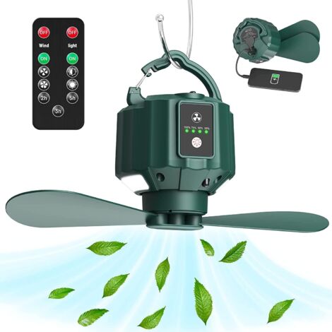 Ventilatore Socool 20000mAh con Telecomando, Portatile per Campeggio, Mini Venti
