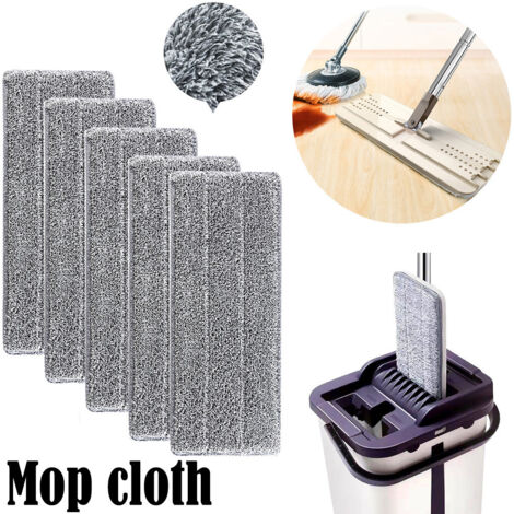 2 PANTOFOLE MOP PULISCI CASA PAVIMENTO IN MICROFIBRA COPRISCARPA Cattura Polvere 8022044345383