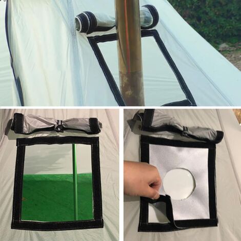 Sollbry Gato para estufa de carpa, anillo antiescaldaduras de fibra de vidrio, accesorio resistente para gato de estufa de carpa (1/3)