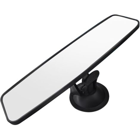 Sollbry Espejo retrovisor con ventosa, antideslumbrante para monitor de conducción, universal, con gran angular y convexo, para coche, SUV y camión.