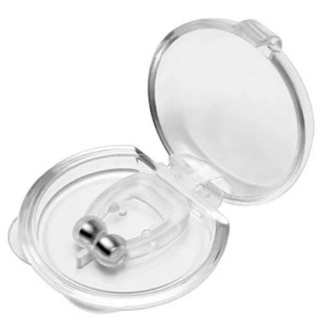 Sollbry Paquete de 2 pinzas nasales antirronquidos, minipinzas nasales magnéticas de silicona, dispositivo antirronquidos de silicona para dormir mejor (20 x 15 mm) (1/3)