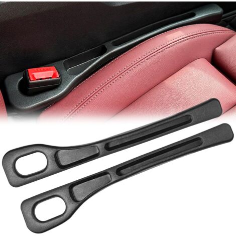 Sollbry tapones para asientos interiores de coche, evita que objetos pequeños caigan en el hueco, aptos para la mayoría de los modelos, 41 x 3,3 x 6,5 cm, color negro. (1/5)