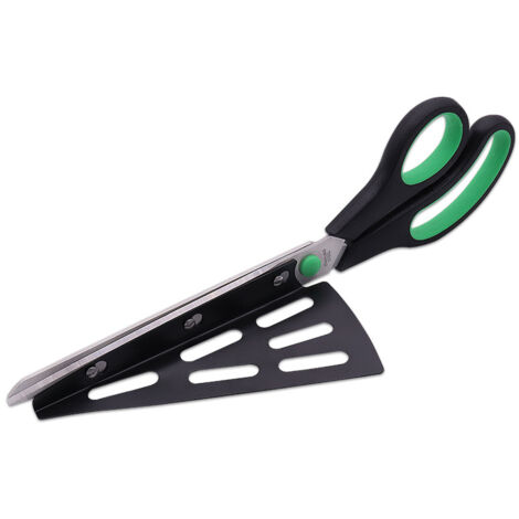 Sollbry Tijeras para pizza de acero inoxidable de 28 cm, tijeras de cocina con pala para pizza desmontable (multifunción, no solo para pizza), utensilio de cocina. (1/5)