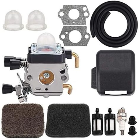 Sollbry Carburador FS85 + cubierta de filtro de aire para STIHL FS75, FS80, FS85, KM80, KM85, FC75, desbrozadora, kits Tunum, piezas y accesorios para cortacésped. (1/5)