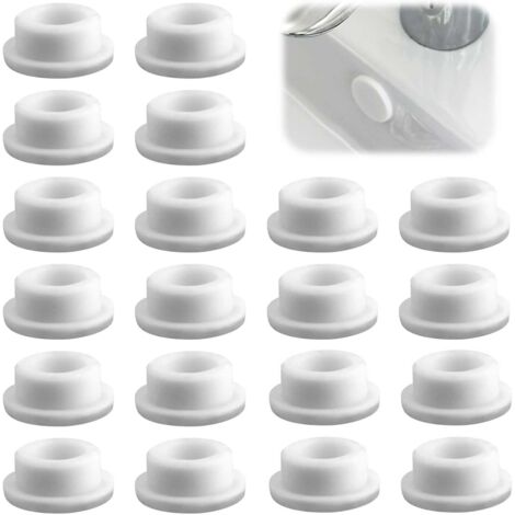 Sollbry Tapones de goma para desagüe de fregadero, 20 unidades, color blanco, excelente sellado, para fregaderos, bañeras y fregaderos de cocina. (1/5)