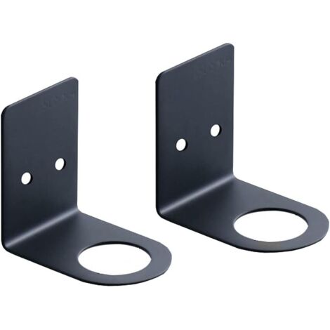 Sollbry Dispensador de jabón, bomba de pared, de mano, para colgar, para champú, loción, cocina y baño (abertura de 33 mm, negro) (1/2)