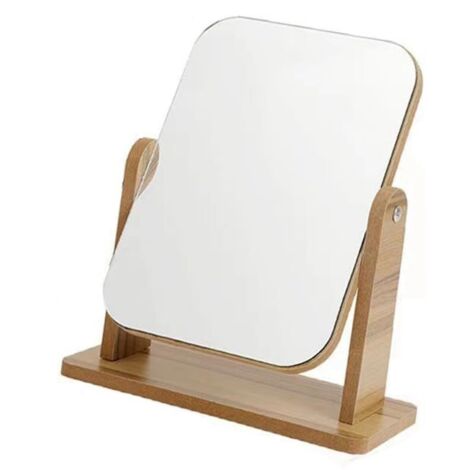 Sollbry 1 espejo de maquillaje de escritorio, espejo portátil de sobremesa, espejo de encimera, espejo de baño, espejo de afeitar