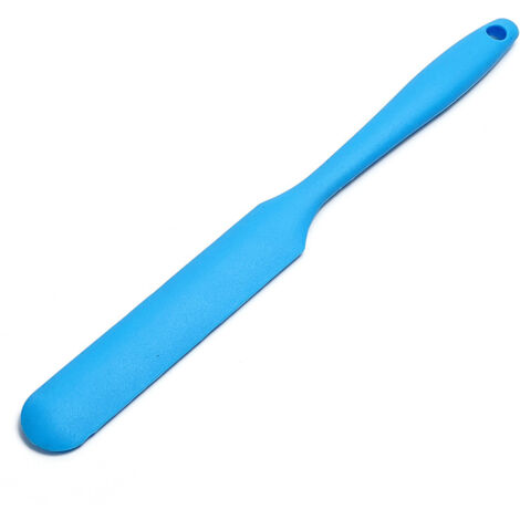 Sollbry Espátula de silicona, espátula de cocina, espátula de silicona para repostería, espátula de silicona, utensilios de silicona para hornear, cuchara raspadora para pasteles de cocina, azul (1/4)